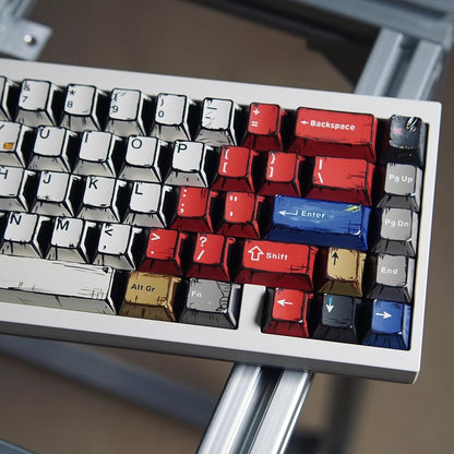 Comics Style Manga V3 Cherry PBT Keycaps