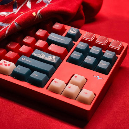 FROST Red Bean Cherry Profile Matte Smooth 173 Keycaps
