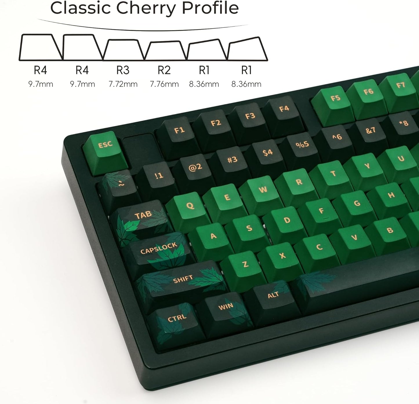 Maple Leaves Cherry PBT Keycaps