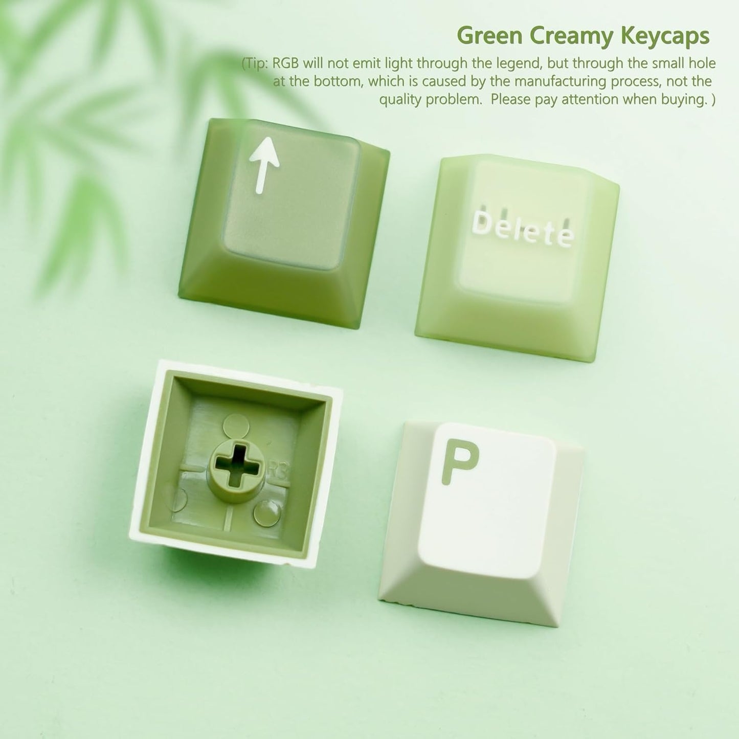 Green Tea Doubleshot Cherry Profile Keycaps