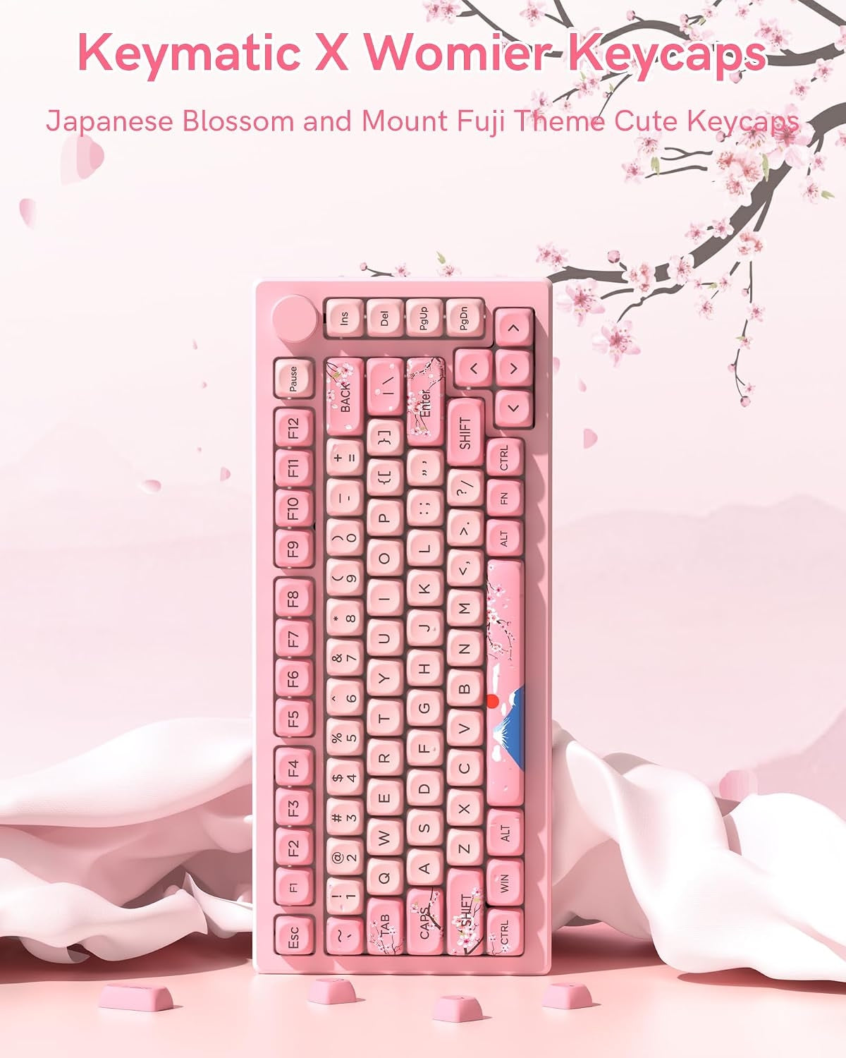 Womier Mount Fuji Sakura Spring MOA PBT Keycaps