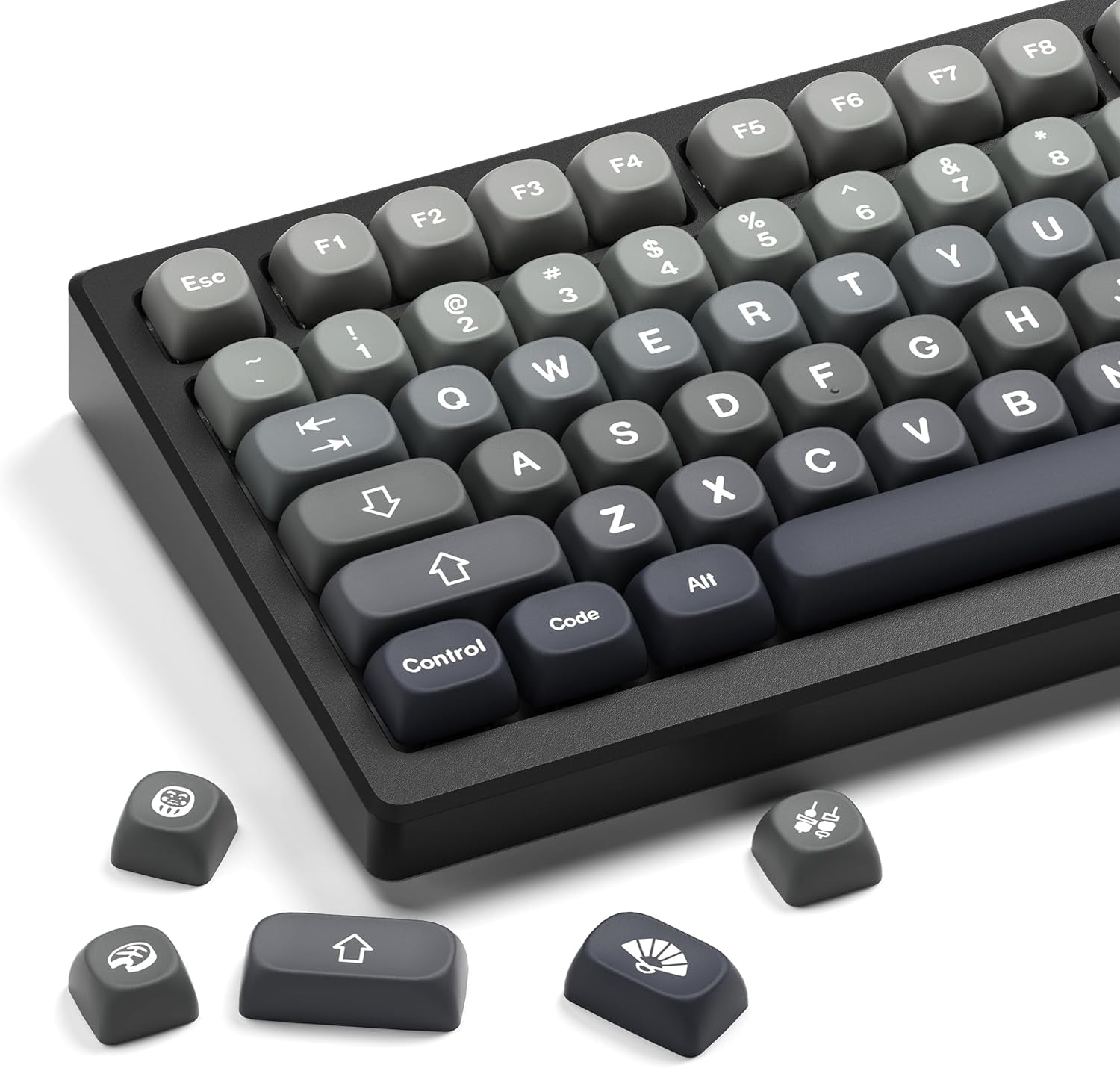 Alinity Key Cap Coconut Gray MOA Profile Keycaps – CuriosityCaps