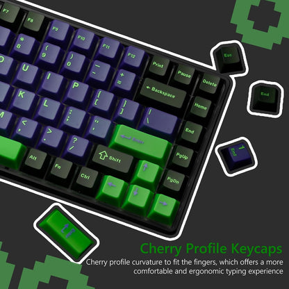 Cube Eva Cherry Doubleshot PBT Keycaps