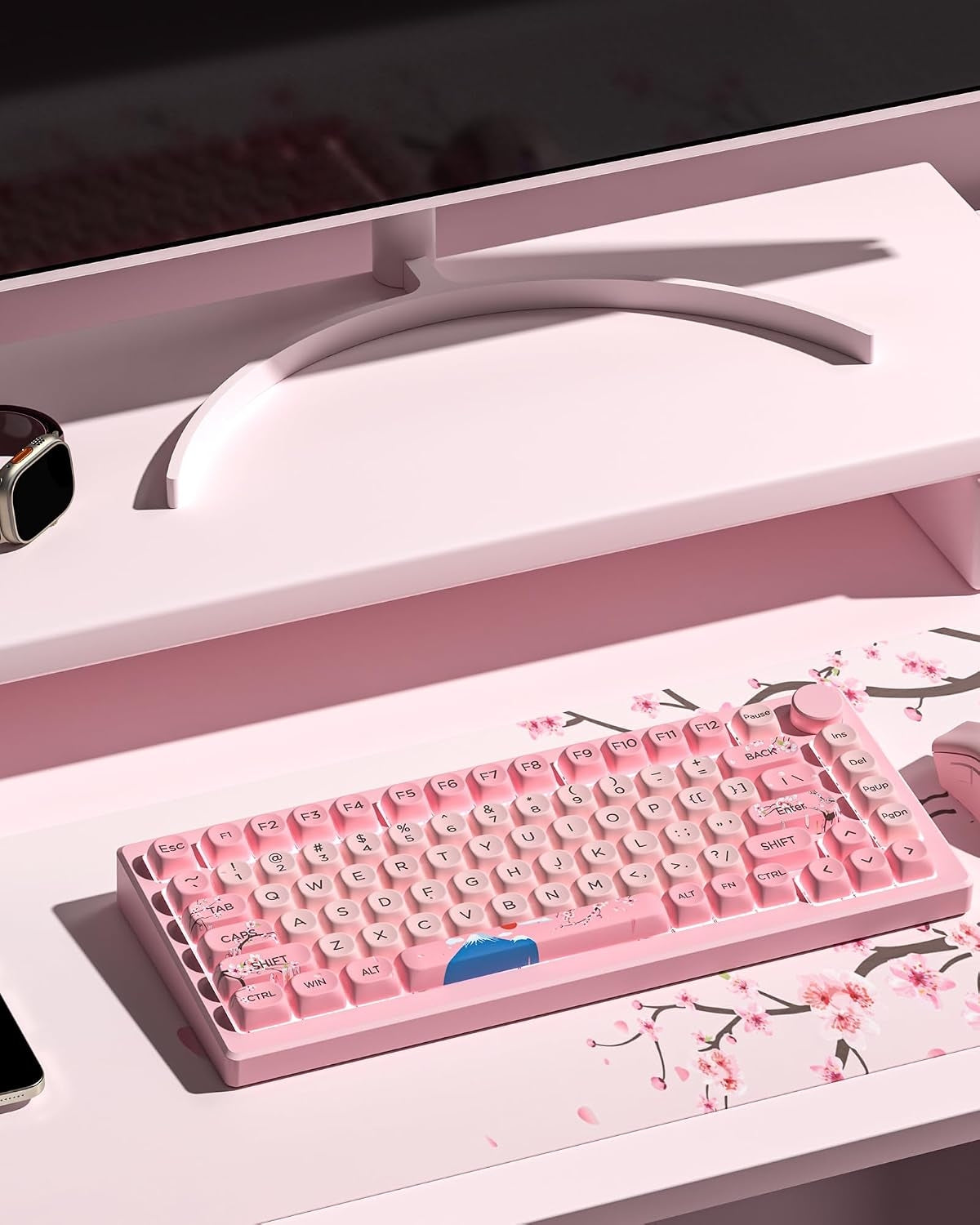 Womier Mount Fuji Sakura Spring MOA PBT Keycaps