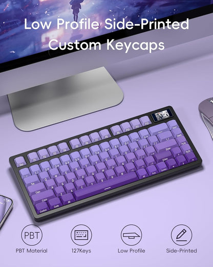 Womier Royal Violet Skyline Low Profile Keycaps