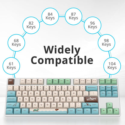 Animal Forest XDA PBT Keycaps Mac Compatible