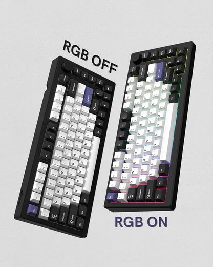 Womier Black White Blue Cherry Doubleshot PBT Keycaps