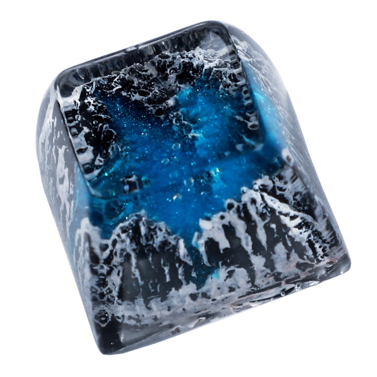 Snow Mountain Shinethrough Resin Artisan Keycap