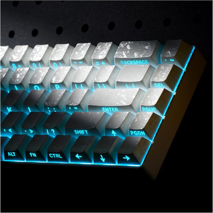 Womier Forged Carbon White Side Backlit Cherry keycaps
