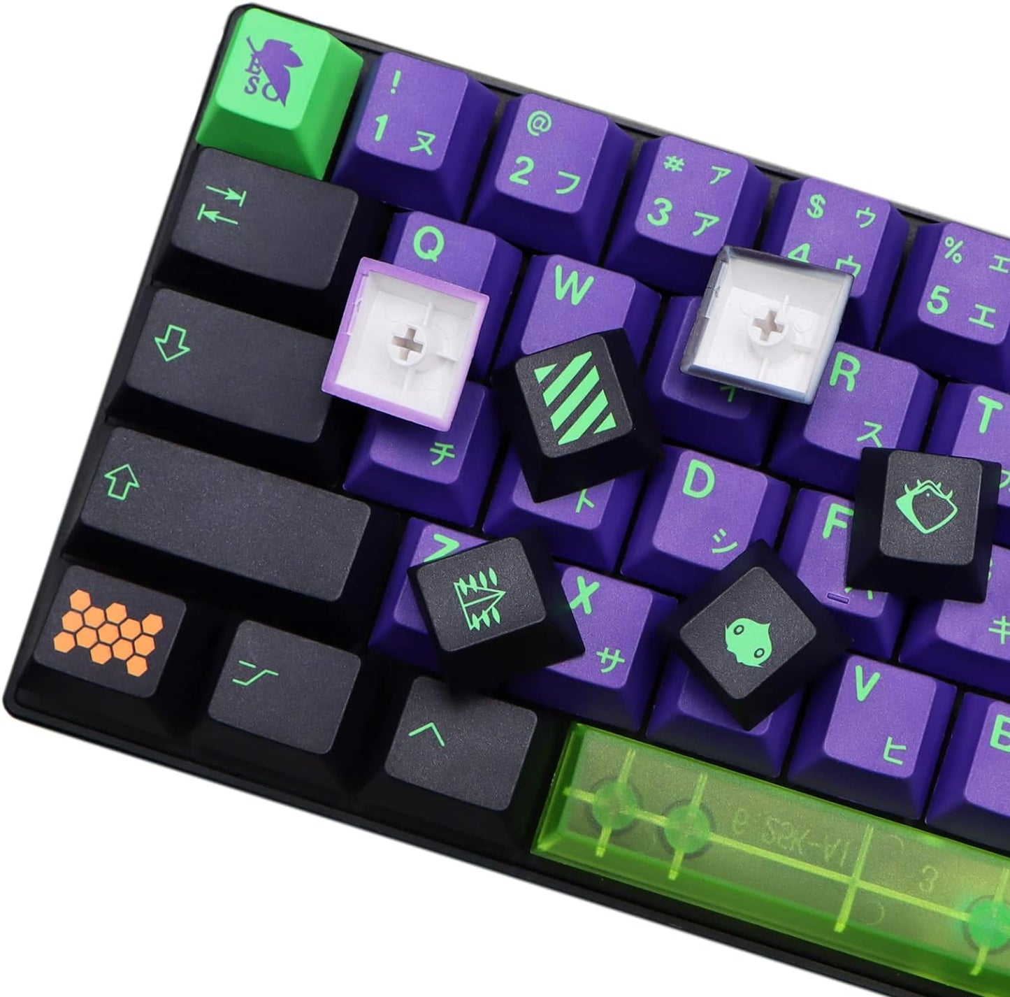 Eva Mecha Japanese Cherry PBT Keycaps