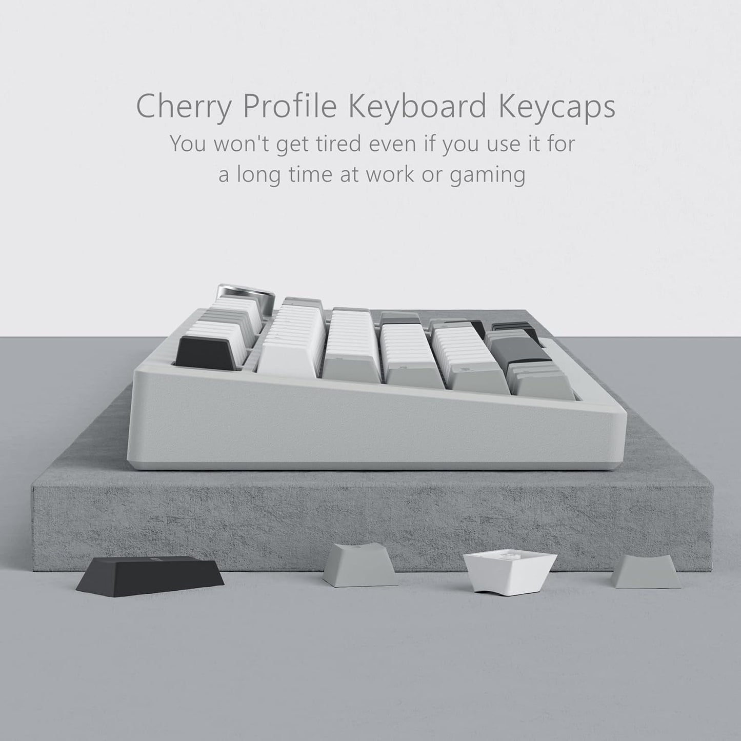 Womier Vanilla Slate Top Backlit Cherry Pbt Keycaps