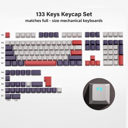 Vintage Red Top Backlit Cherry PBT Keycaps
