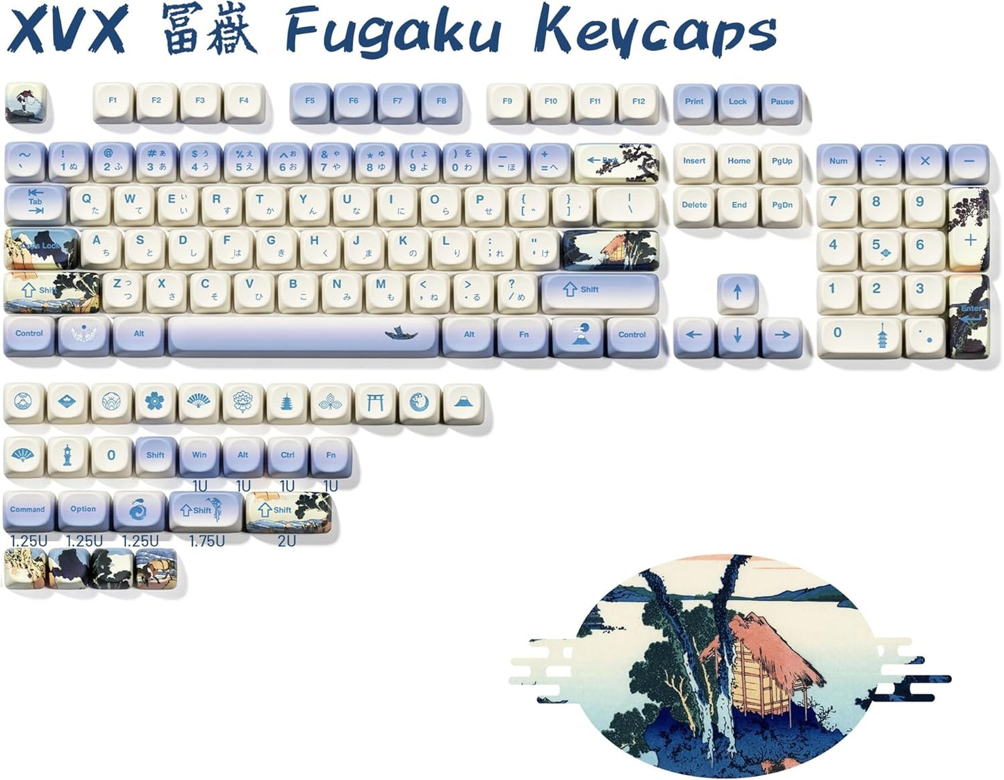 Fuji Mountain Premium Moa PBT Keycap