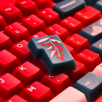 FROST Red Bean Cherry Profile Matte Smooth 173 Keycaps