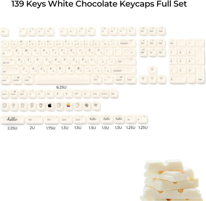 Womier Apple Mac Ceramic Style Japanese MOA Keycaps