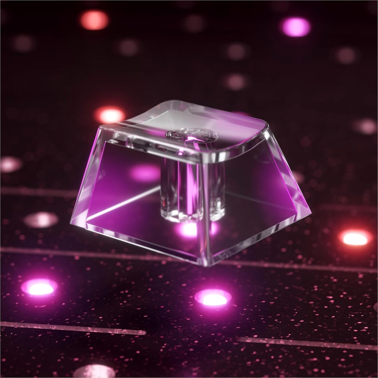 Womier DIY Blank Crystal Transparent Keycaps Set Of 49 Keys