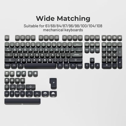 Coconut Gray MOA Profile Keycaps