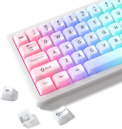 White Translucent Jelly MDA Keycaps