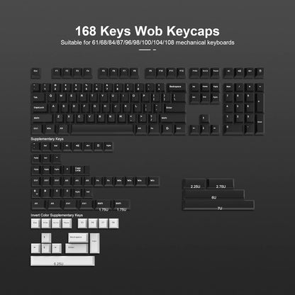 WOB PBT Doubleshot 168 Cherry Keycaps