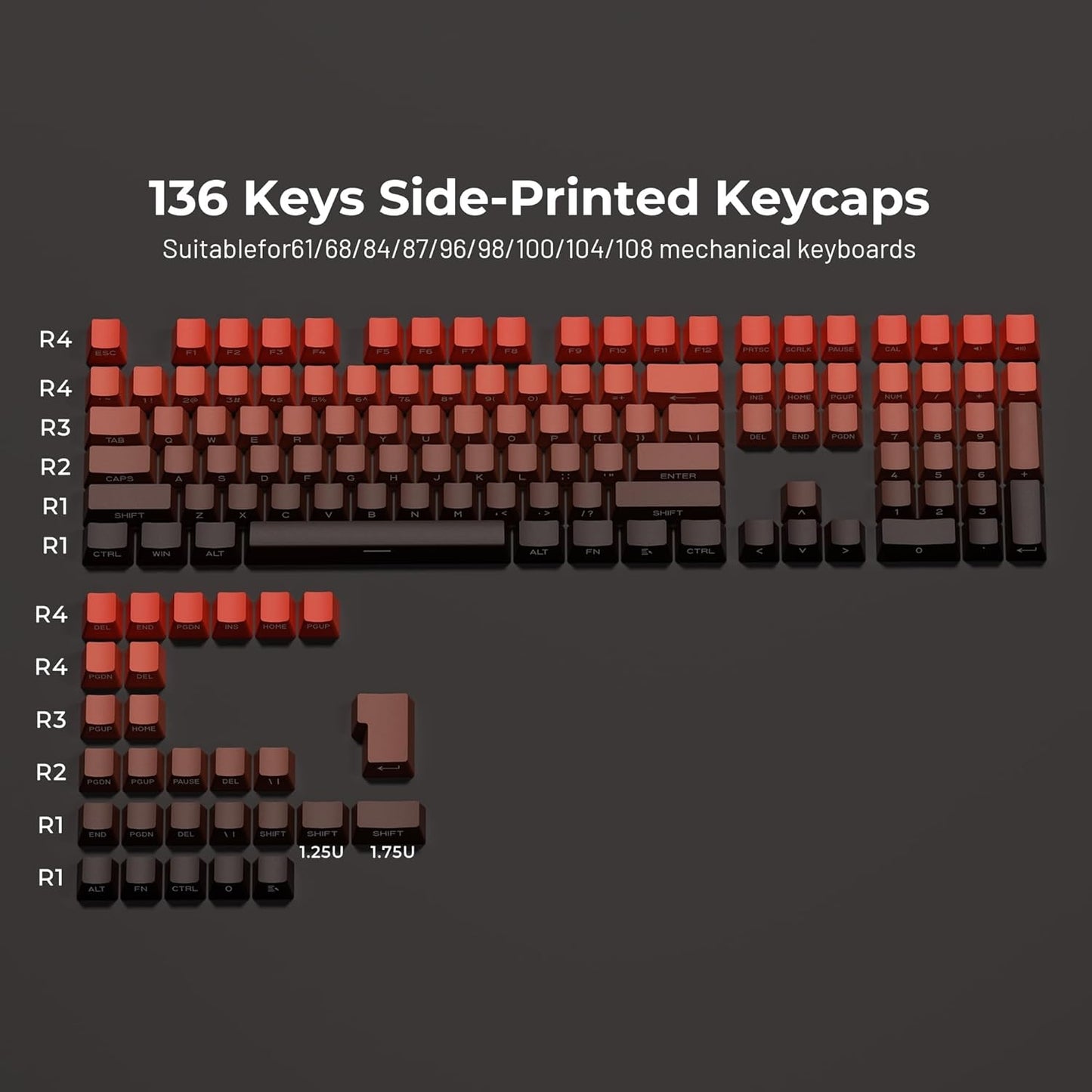 Womier Magma Core Side Backlit OEM PBT Keycaps
