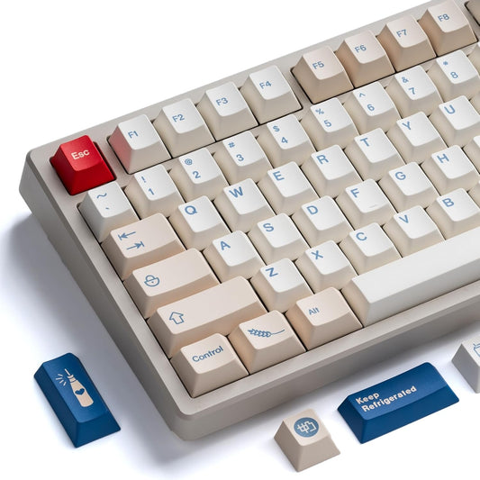 XVX Soy Milk Cherry PBT Keycaps