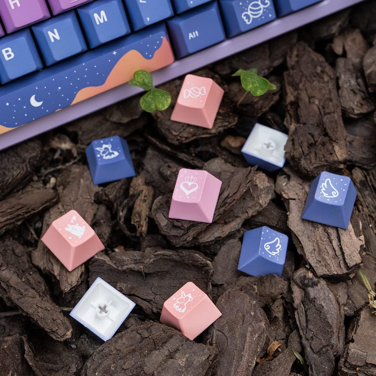 Castle Night Gradient Cherry Pbt Keycaps