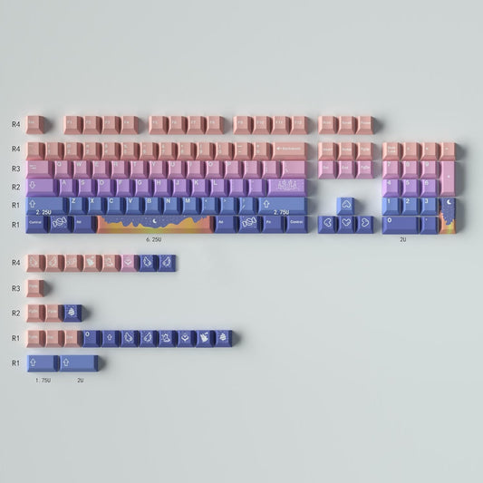 Castle Night Gradient Cherry Pbt Keycaps