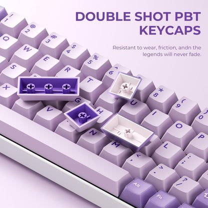 XVX Lilac Dawn Chromatic Tales Series 216-Key Double-Shot Cherry Profile PBT Keycap Full Set