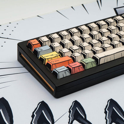 Canvas Manga Comic Cherry PBT Keycaps