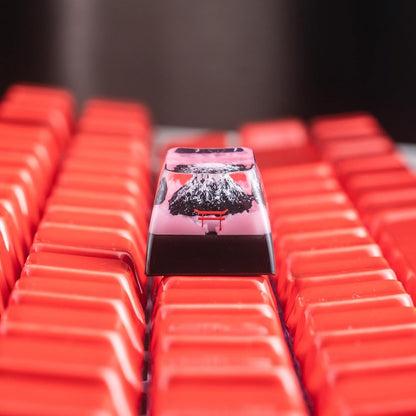 Sakura Mount Fuji SA Resin Artisan 1u Keycaps