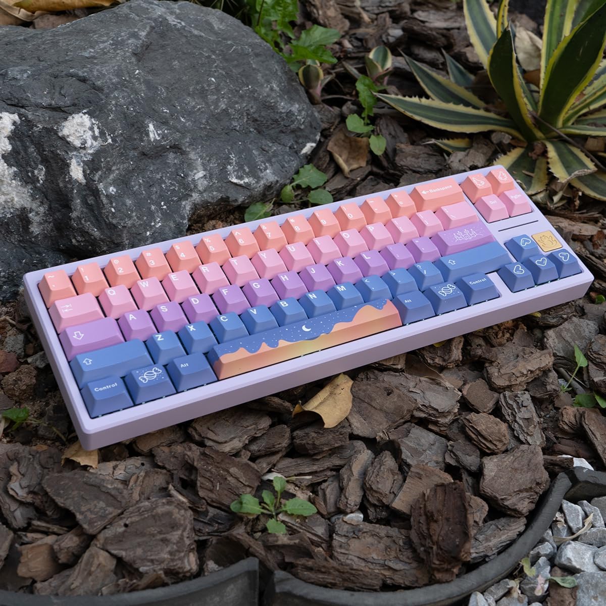 Castle Night Gradient Cherry Pbt Keycaps