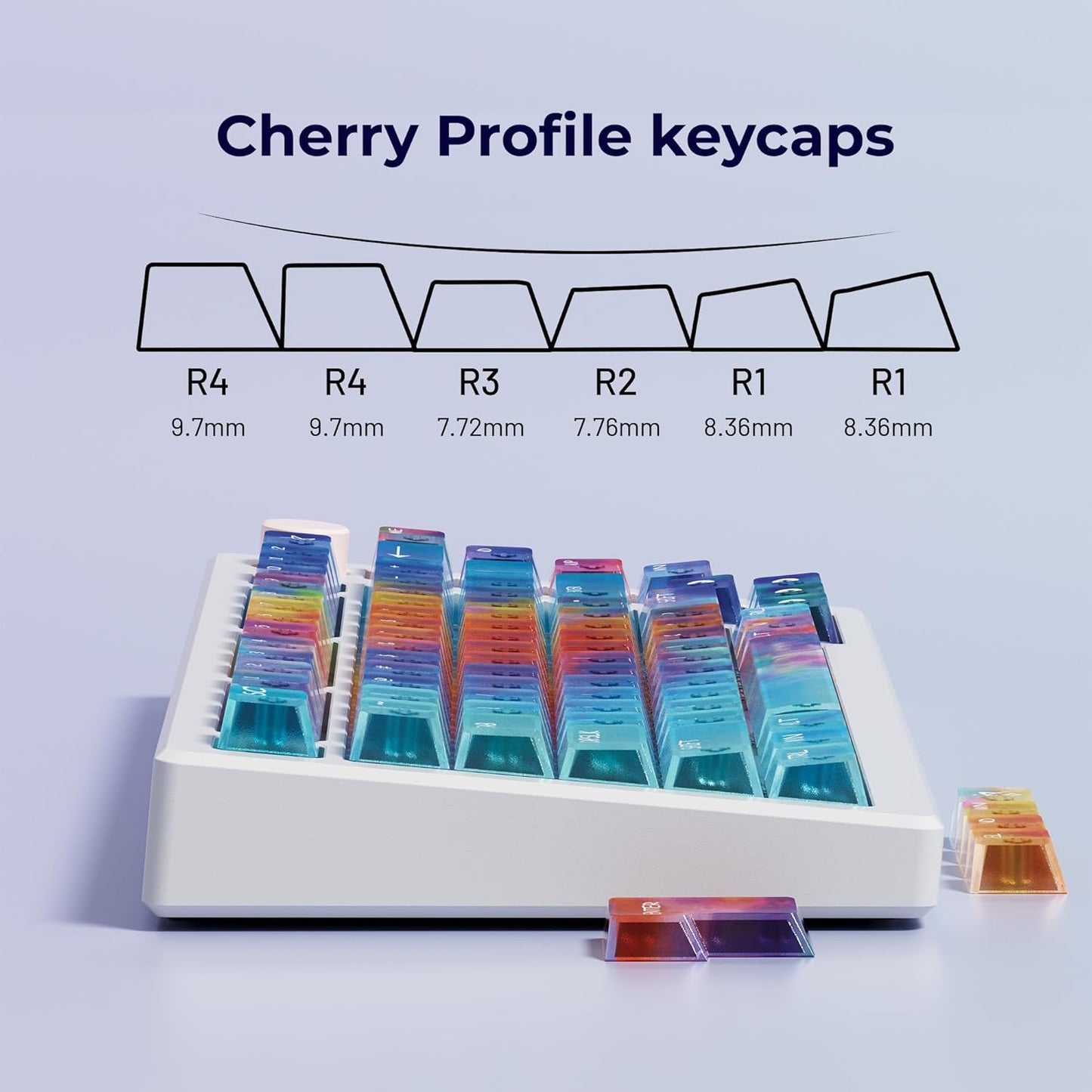Aurora Gorgeous-View Cherry Profile PC Keycaps 119 keys