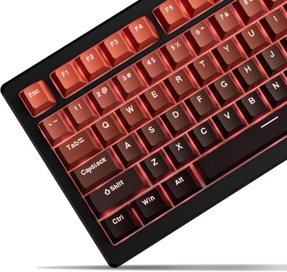 Crimson Fade Top Shinethrough Gradient PBT Keycaps