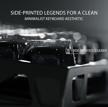 XVX Starry Sparkle Finish Black Crystal Premium MDA Keycaps