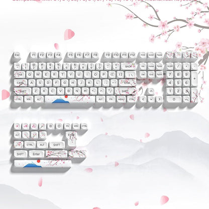 Womier Mount Fuji Cherry Blossom MOA PBT Keycaps