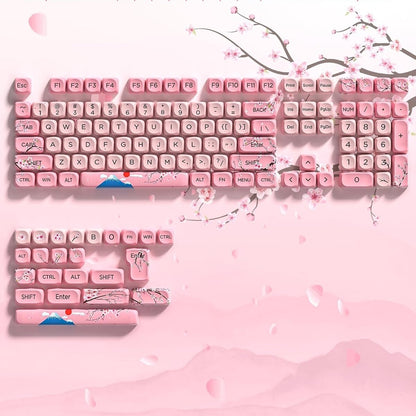 Womier Mount Fuji Sakura Spring MOA PBT Keycaps