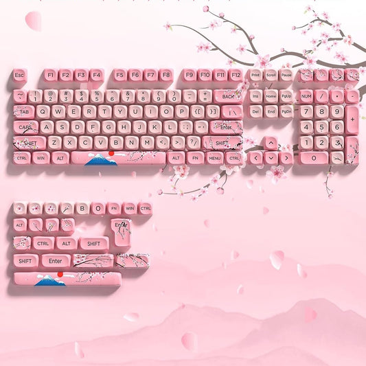 Womier Mount Fuji Sakura Spring MOA PBT Keycaps