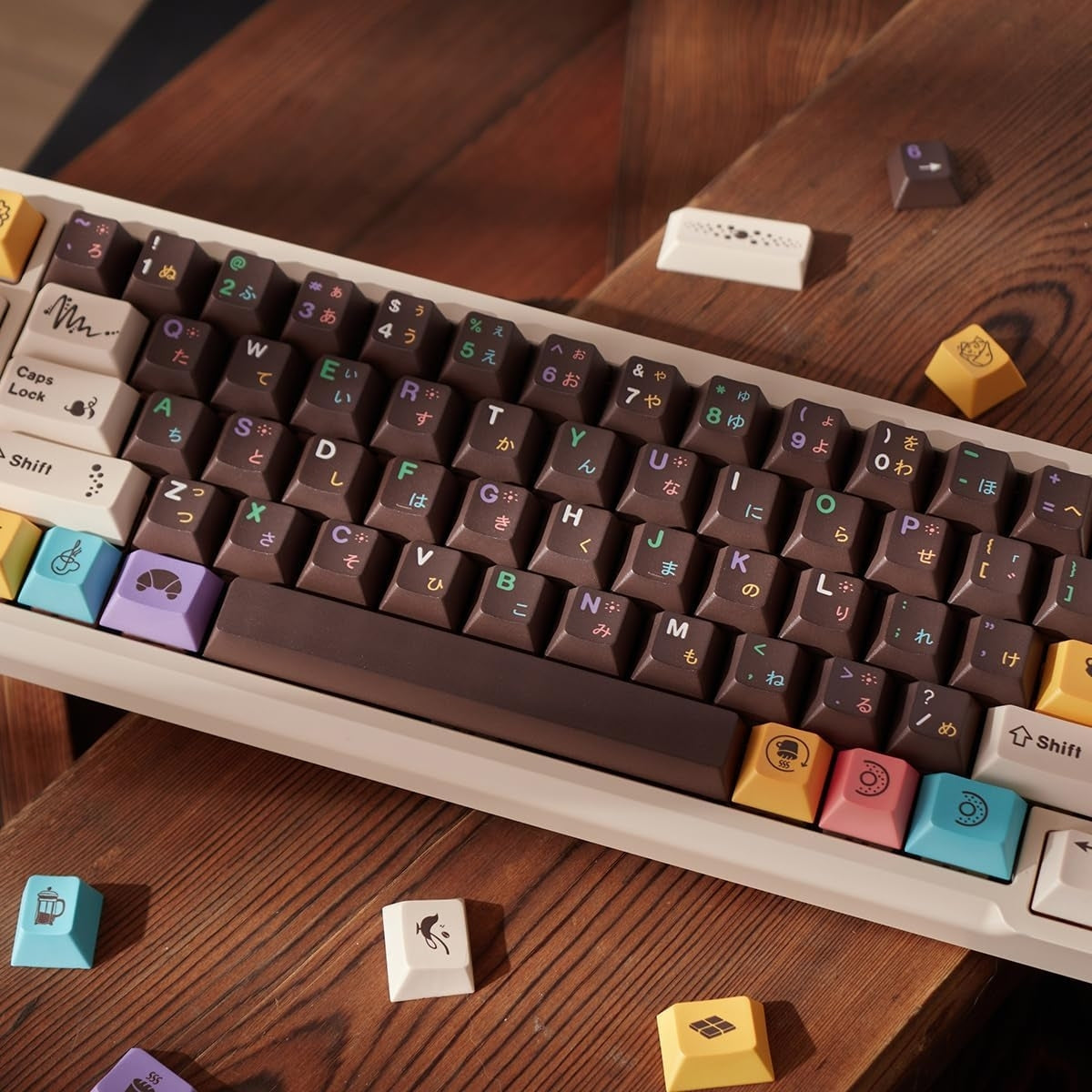 Choco Donuts Cherry PBT Keycaps