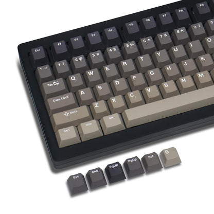 Brown Black Gradient Cherry Doubleshot PBT Keycaps