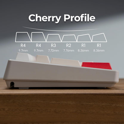 XVX Soy Milk Cherry PBT Keycaps