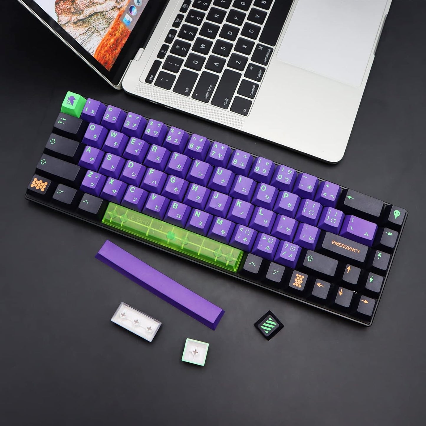 Eva Mecha Japanese Cherry PBT Keycaps