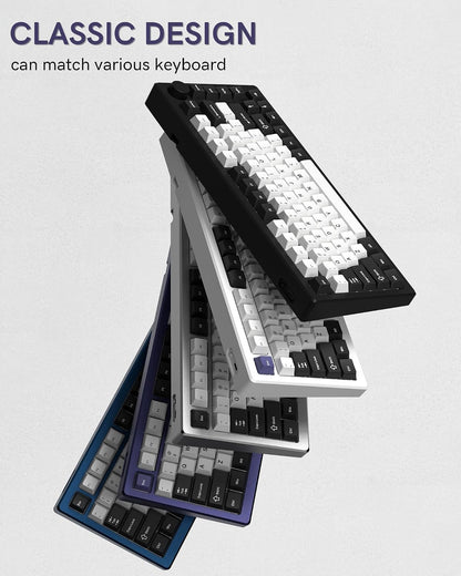 Womier Black White Blue Cherry Doubleshot PBT Keycaps