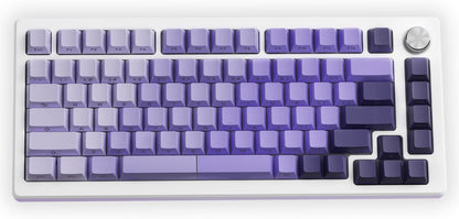 XVX Violet Gradient X-Axis Series Side-Printed Cherry Shinethrough Keycaps