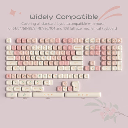 Cherry Pudding MOA PBT Keycaps