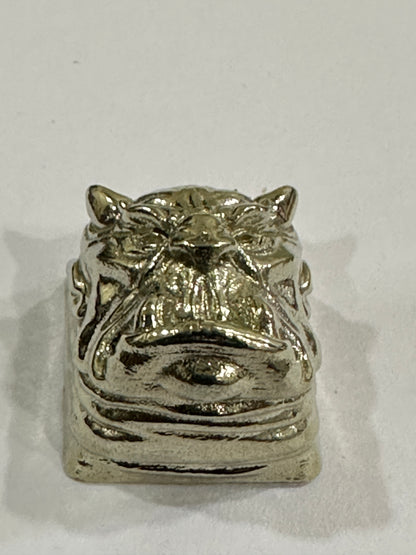 Vintage  Brass Copper Heavy Artisan Keycap 1u
