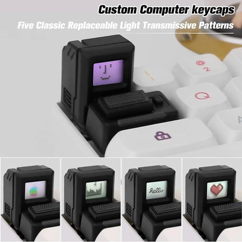 Retro Mac Esc +Tab Artisan Keycap Combo 3 Colors