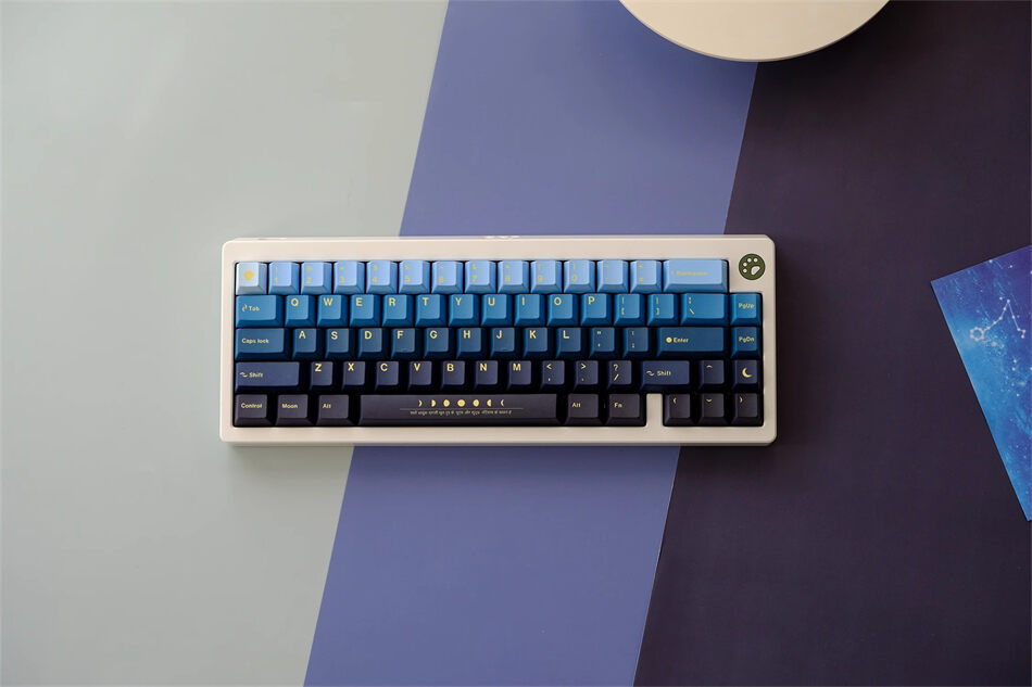 Moonrise Cherry PBT Clone Keycaps Sanskrit Encryption