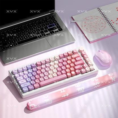 Neon Spectrum Moa PBT Keycaps