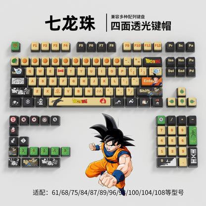 Dragon Ball Four Sided Light Transmitting Pudding PBT Keycaps