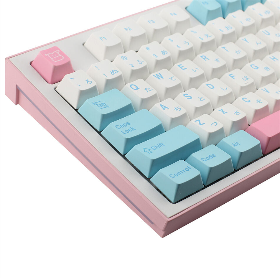 Milk Cap Japanese Cherry PBT Keycaps